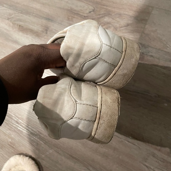 GUESS white sneakers rhinestone gold black glitter - Picture 4 of 5